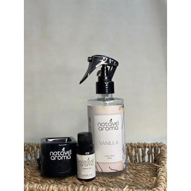 Imagem de Kit Home Spray Aromatizador Difusor Eletrico Essencia Concentrada 10ml (PRETO, VANILLA)
