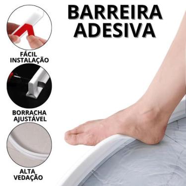 Imagem de Borracha De Vedação Para Banheiro Barreira De Silicone Para Box Barrag