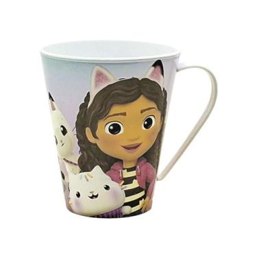 Imagem de Caneca de Plástico Infantil 360 ml Personagens Plasútil, Casa Mágica d