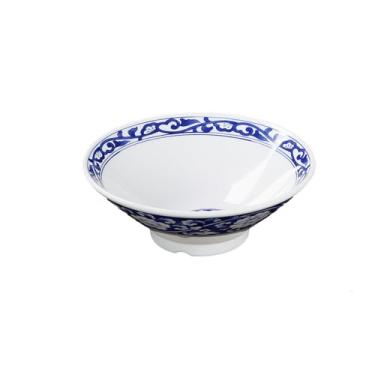 Imagem de Restaurante de macarrão estilo europeu esmalte especial cor média simples e requintada imitação de porcelana tigela de macarrão - tigela de trompete de 25,4 cm