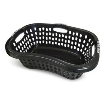 Imagem de Cesto de Roupas Multiuso Telado Angular Preto 32Lts 25610 Arqplast