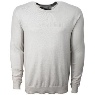 Imagem de Sueter Calvin Klein Tricot Areia Masculino-Masculino