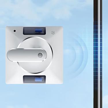 Imagem de Robô aspirador de janelas com IA avançada - Percepção do ambiente, limpeza dupla de 6000 Pa, roteamento N/Z/N+Z, orientação por voz, carga de 80 kg, proteção de energia de 30 minutos, controle to
