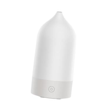 Imagem de IEUDNS Mini umidificador de 120 ml, portátil, de baixo ruído, com iluminação colorida, umidificador pessoal para quarto, mesa de cabeceira, carro e, Branco