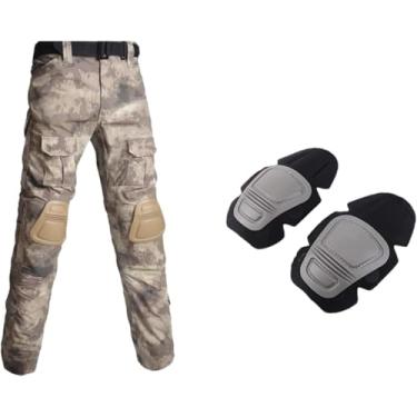 Imagem de Tático Camo Combate Uniforme Ternos De Treinamento Homens Camisa Calças Caça Roupas Paintball Roupas Com Almofadas, shirts atacs fg, XL