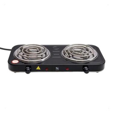 Imagem de Fogão Cooktop Elétrico Fogareiro 2000w 2 Bocas 127v Portátil - Futuro