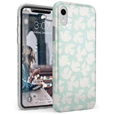 Imagem de Casely Capa para iPhone XR | Pássaros do amor | Capa pombas brancas