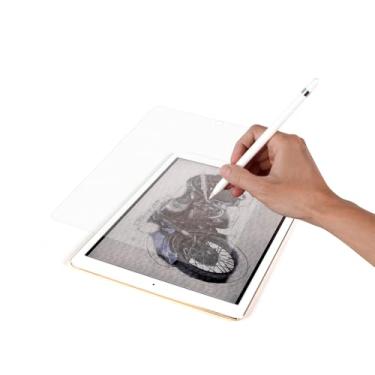 Imagem de Película protetora de tela de textura de papel para iPad 9,7 papel fosco/esboço/antibrilho/compatível com Apple Pencil/reconhecimento de rosto ID/resistente a arranhões/alta sensibilidade ao toque/feita no Japão/PET [1 unidade]
