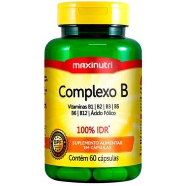 Imagem de Vitaminas do Complexo B 100% IDR 60 cápsulas - Maxinutri