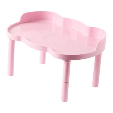 Imagem de Baoblaze Plataforma de jogo para hamster, ajustável, à prova d'água, plataforma estável para animais pequenos, tigela de comida, roda de exercícios, Rosa