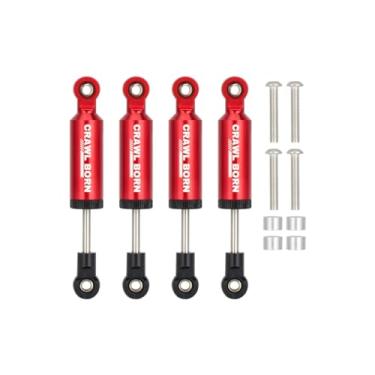 Imagem de 4pcs RC Shock Absorber Damper Internal Spring Built-in Spring for 1/10 RC Crawler Car Axial SCX10 I II III 90046 D90 RBX10 Wraith TRX4 MST Redcat Upgrade Parts (Red,70mm)