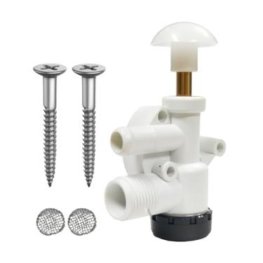 Imagem de uhzz Kit de válvula de água de vaso sanitário 385314349 RV para Dometic Sealand Vacuflush Camper, Trailer, vasos sanitários de descarga de pedal de barco, funciona bem em condições frias