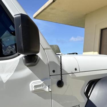 Imagem de Antena curta serve para Jeep Wrangler Gladiator Mojave Sahara Rubicon JK JL JT Unlimited Sport S Willys 4xe 2007-2024, antena de substituição para Jeep Stubby de 20 cm, antena de carro para rádio FM