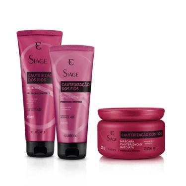 Imagem de Kit Eudora Siáge Cauterização dos Fios Shampoo Condicionador Máscara