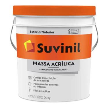 Imagem de Massa Acrílica de 25 Kilos Branca - 50687605 - SUVINIL