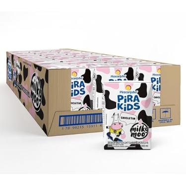 Imagem de Piracanjuba Pirakids Milky Moo Bebida Láctea sabor Chicletin 200 ml - 27 unidades