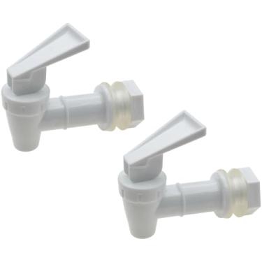 Imagem de safycaby 2 peças de reposição torneira de refrigerador de água branca dispensador de água válvula torneira reutilizável para chaleiras engarrafadas