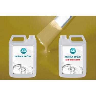 Imagem de Resina Epóxi 1KG + Cor sólida Amarelo Ocre - RAL1024 AG - Resinas ag