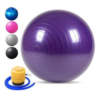 Imagem de Bola De Pilates Yoga Fisioterapia Pilates Fitness Reforçada 55cm Ginás