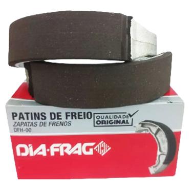 Imagem de Patim Freio Biz 100 Biz 110 Biz 125 Pop 100 Bros 125 Bros 150 Bros 160 Traseiro Diafrag 0,25Mm