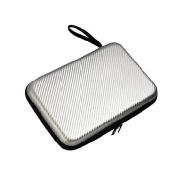 Imagem de Dynwave Protetor de raquete de tênis de mesa resistente a quedas com rede de malha com zíper, bolsa de transporte para treinamento de raquete e bolas, Prata