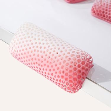 Imagem de FORRTY Conjunto De Almofada De Braço Impressa Em 3D Com Apoio Para Pulso, Suporte Ergonômico Para Teclado E Mouse, Respirável, Descanso De Braço Para Mesa, PC, Jogos, Digitação(Rosa,One)