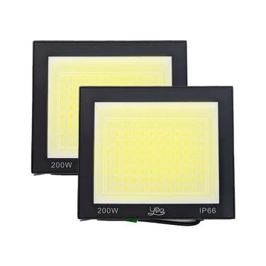 Imagem de Kit 2 Refletor Led 200W Smd 3000K