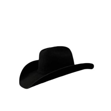 Imagem de Chapéu Western Country Marcatto Lã Preto Aba 10 Ref. 14429, 57