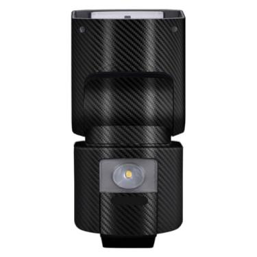 Imagem de HVL-F45RM Película Anti-riscos Câmera Flash Vinil Wrap Adesivo Protetor para Sony HVL-F45RM Acessórios de Fotografia (Fibra de Carbono Preto)