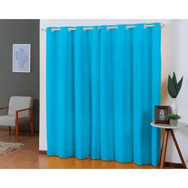 Imagem de Cortina Oxford Em Tecido Grosso 2,80 X 1,60 Sala Quarto Cozinha - FF E