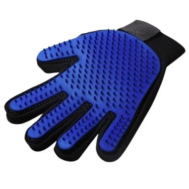 Imagem de Genérico Luva Removedora de Pelos para Cães e Gatos, Escova de Massagem para Banho e Tosa, Uso Seco ou Molhado, Anatômica, Fácil Limpeza