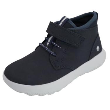 Imagem de Sperry Bota infantil Coastal Break Chukka – Bota de couro sintético com gancho e laço no tornozelo para meninos e meninas, tênis moderno leve de cano alto, sola sem marcação, Azul marino, 8 Toddler