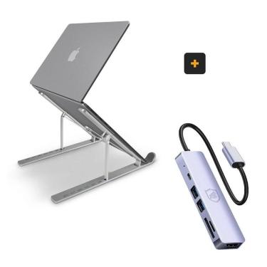 Imagem de Suporte Para Notebook + Adaptador 6 Em 1 - Gshield