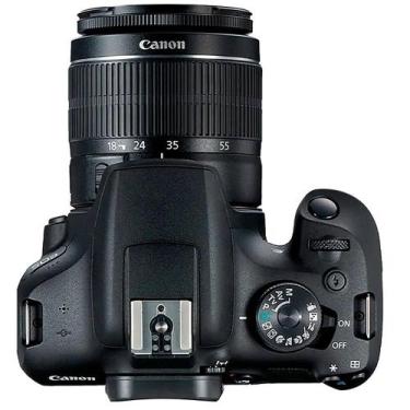 Imagem de Câmera Digital Canon DSLR EOS Rebel T7+ Com Lente EF-S 18-55