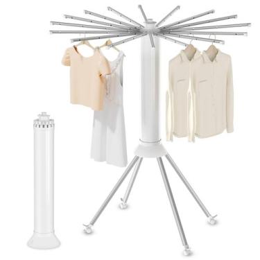 Imagem de Escorredor de roupas HOMIER de quatro pernas dobrável portátil