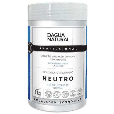 Imagem de Pote Creme De Massagem Corporal Hidratante Dagua Natural Neutro 1kg Sem Perfume