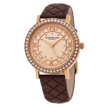 Imagem de Relógio Feminino Stuhrling Audrey 786 Quartzo 38mm, Bege
