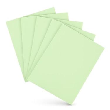 Imagem de Papel Sulfite A4 Verde 75g 100fls Chamequinho