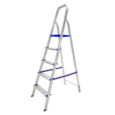 Imagem de Escada Domestica Aluminio 05 degraus REAL ESCADAS