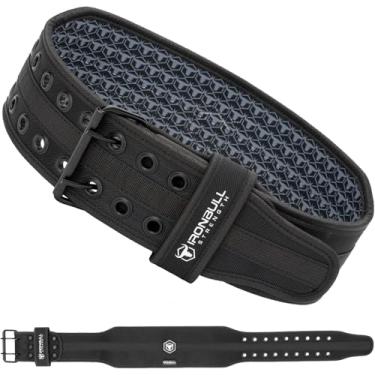 Imagem de Cinto híbrido para levantamento de peso – suporte de pino resistente, interior de neoprene, design cônico para levantamento de peso – suporte traseiro para agachamentos, levantamento terra e