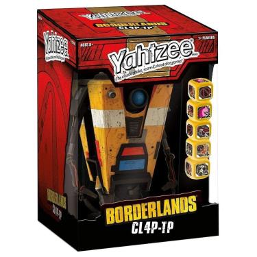 Imagem de Jogo USAPOLY Yahtzee Borderlands CL4P-TP com copo personalizado