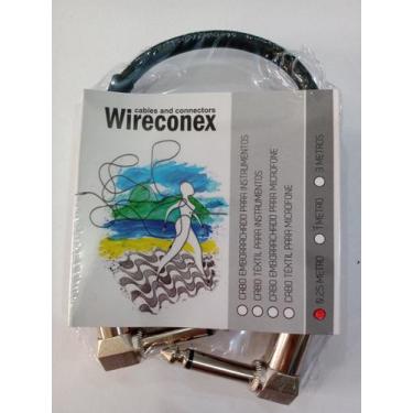 Imagem de Cabo P10l Pedal 25cm Pedt Emborrachado Wireconex