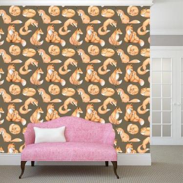 Imagem de Papel de Parede Adesivo - Raposa - Animais - 083pps - Allodi