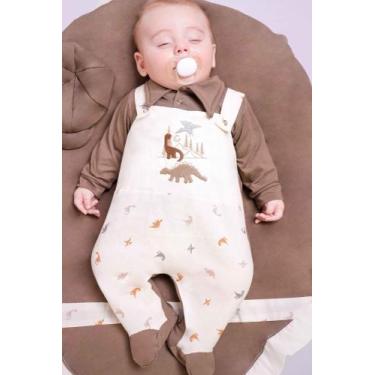 Imagem de Saída de Maternidade Menino Animais 04 peças Jardineira - Maribaby Enx