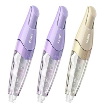 Imagem de KILINEO Fita corretiva branca retrátil recarregável, estética japonesa, bonita, em forma de caneta, branca, lisa, para material de escritório, 3 peças (ZH-99)