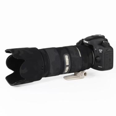 Imagem de CHASING BIRDS O revestimento de lente impermeável camuflagem para Canon EF 70-200 mm F2.8 L é uma capa protetora de lente USM II III à prova de chuva (preto sombra, com 1,4X e 2,0X TC)