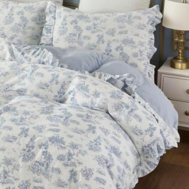 Imagem de Conjunto de capa de edredom Brandream French Country Garden Toile