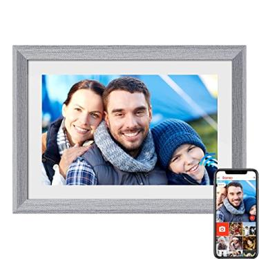 Imagem de FRAMEO Digital Picture Frame WiFi 10.1 inch IPS Touch Screen HD Display,16GB Storage, Auto-Rotate,Easy Setup to Share Photos or Videos via Frameo APP