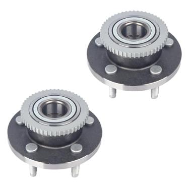 Imagem de PAROD 2 peças 513202 rolamento de roda dianteira e conjunto de cubo compatível com Ford Crown Victoria 1997-2002, Lincoln Town Car, Mercury Grand Marquis, com ABS