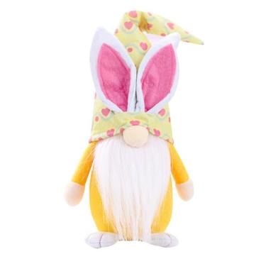 Imagem de Easter Gnomos Bunny Decoração 40cm Anão Sem Rosto Boneca Pelúcia Coelh